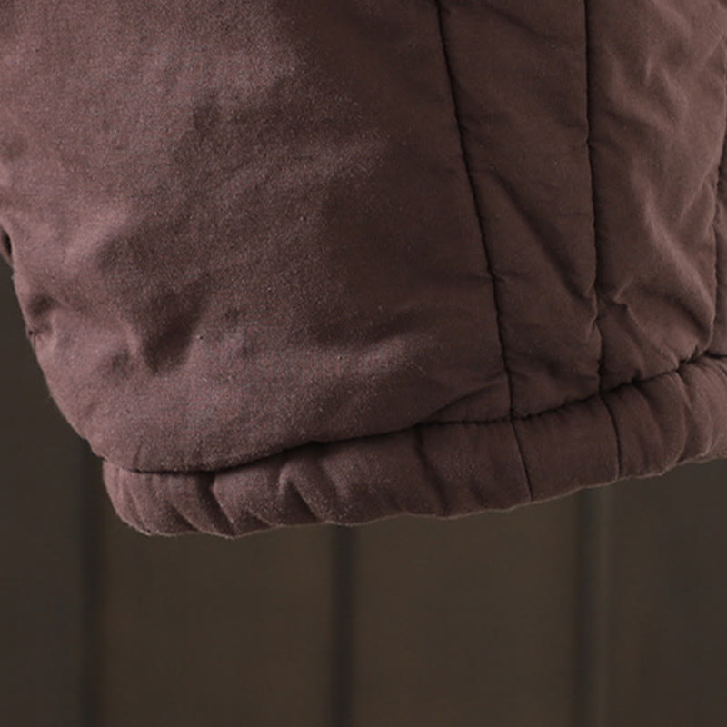 Buddha Stones無地 暖かい コットンパッド レディース ハーレム コットンパンツ ポケット付き - image 11