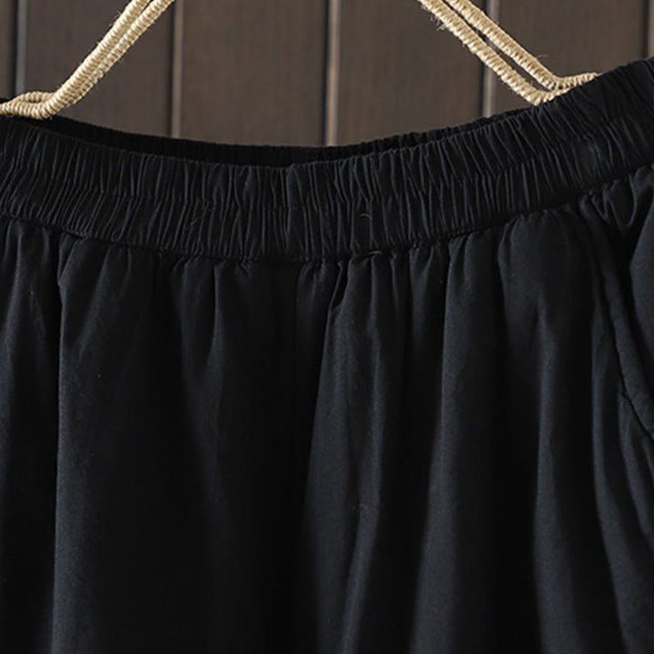 Buddha Stones無地 暖かい コットンパッド レディース ハーレム コットンパンツ ポケット付き - image 15