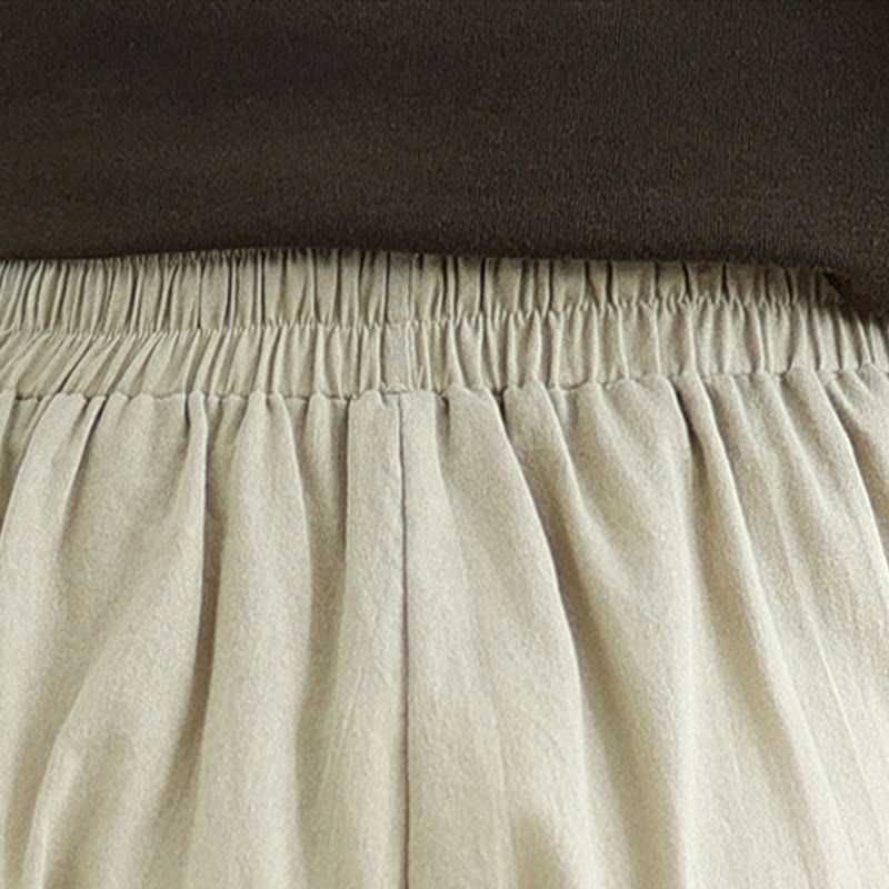 Buddha Stonesカジュアル ストレートレッグ レディース コットンパンツ ポケット付き - image 7