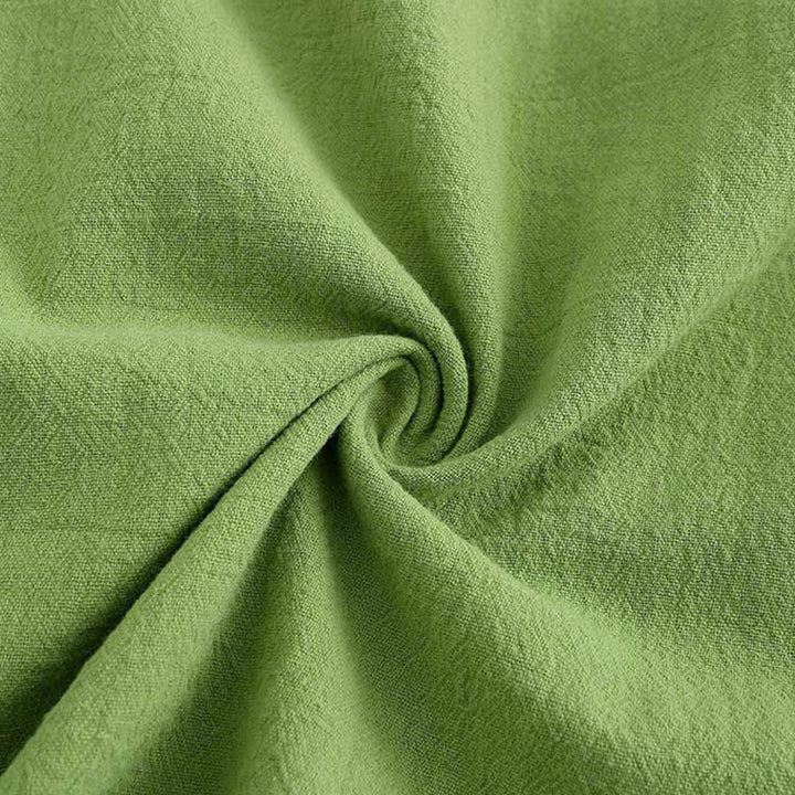 Buddha Stones 2点セット 長袖シャツ ポケット付きトップス ドローストリングパンツ 瞑想用コットンリネン服 レディース セット - image 4