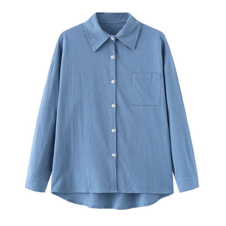 Buddha Stones 2点セット 長袖シャツ ポケット付きトップス ドローストリングパンツ 瞑想用コットンリネン服 レディース セット - image 20