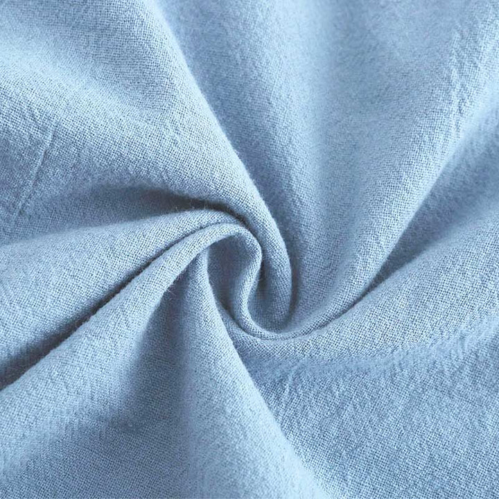 Buddha Stones 2点セット 長袖シャツ ポケット付きトップス ドローストリングパンツ 瞑想用コットンリネン服 レディース セット - image 28