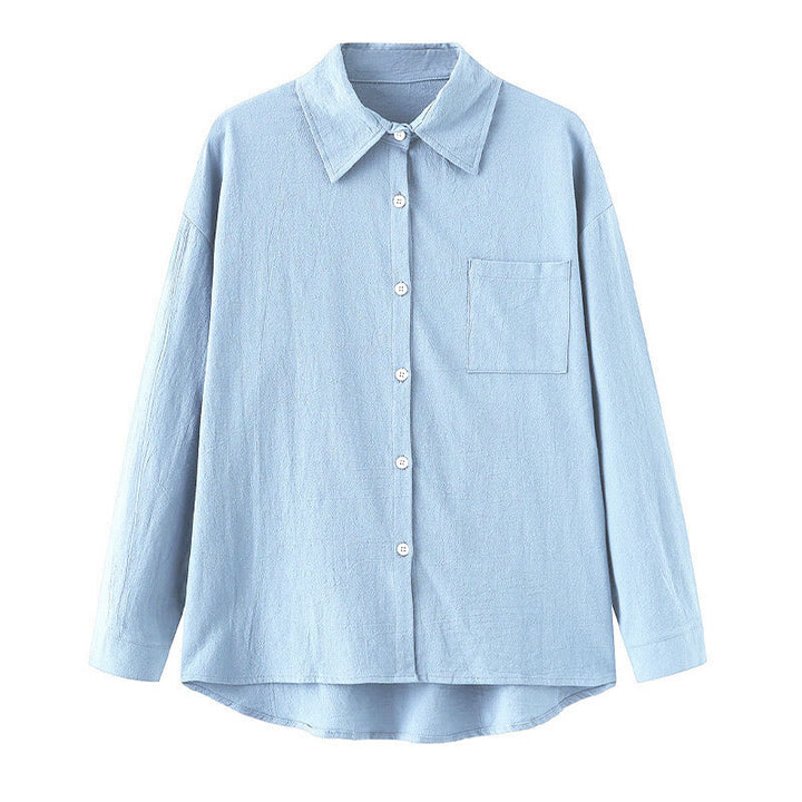 Buddha Stones 2点セット 長袖シャツ ポケット付きトップス ドローストリングパンツ 瞑想用コットンリネン服 レディース セット - image 26