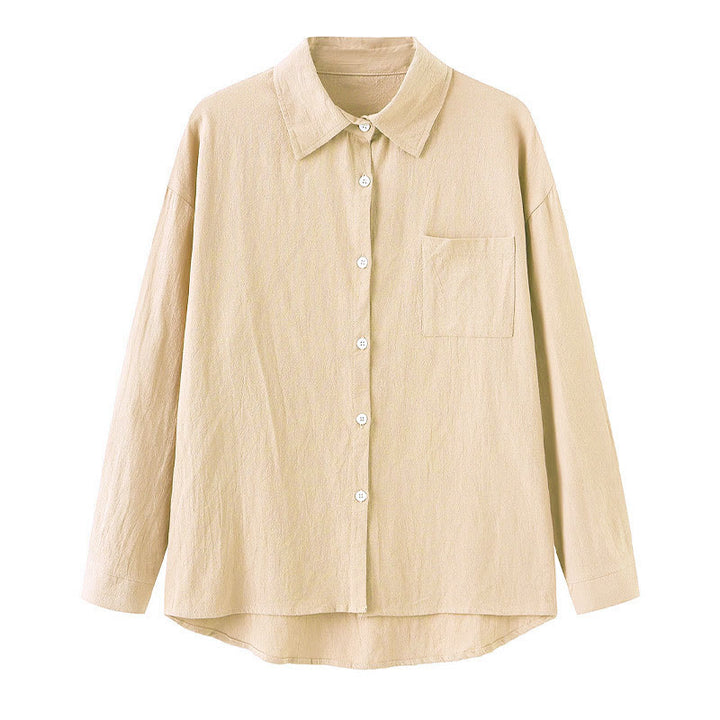 Buddha Stones 2点セット 長袖シャツ ポケット付きトップス ドローストリングパンツ 瞑想用コットンリネン服 レディース セット - image 14