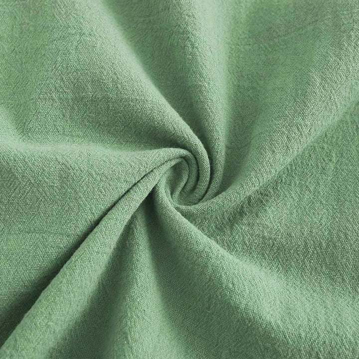 Buddha Stones 2点セット 長袖シャツ ポケット付きトップス ドローストリングパンツ 瞑想用コットンリネン服 レディース セット - image 46