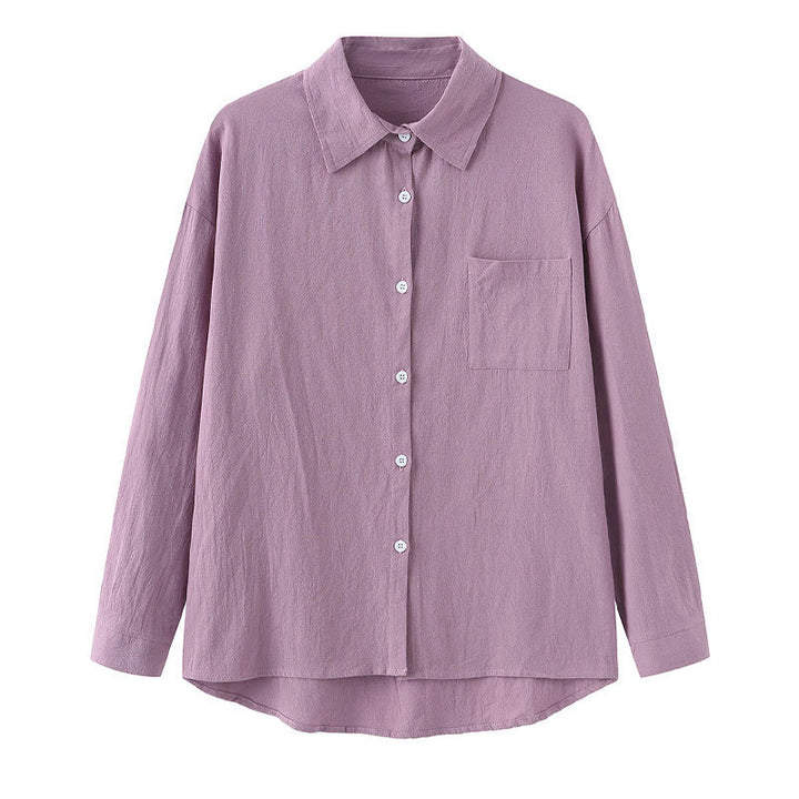 Buddha Stones 2点セット 長袖シャツ ポケット付きトップス ドローストリングパンツ 瞑想用コットンリネン服 レディース セット - image 56