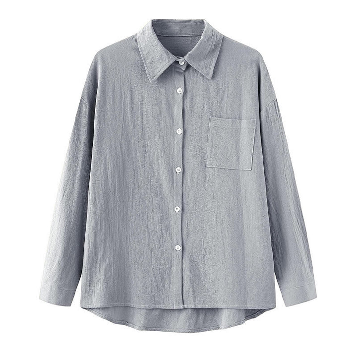 Buddha Stones 2点セット 長袖シャツ ポケット付きトップス ドローストリングパンツ 瞑想用コットンリネン服 レディース セット - image 50