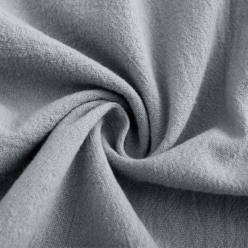 Buddha Stones 2点セット 長袖シャツ ポケット付きトップス ドローストリングパンツ 瞑想用コットンリネン服 レディース セット - image 53