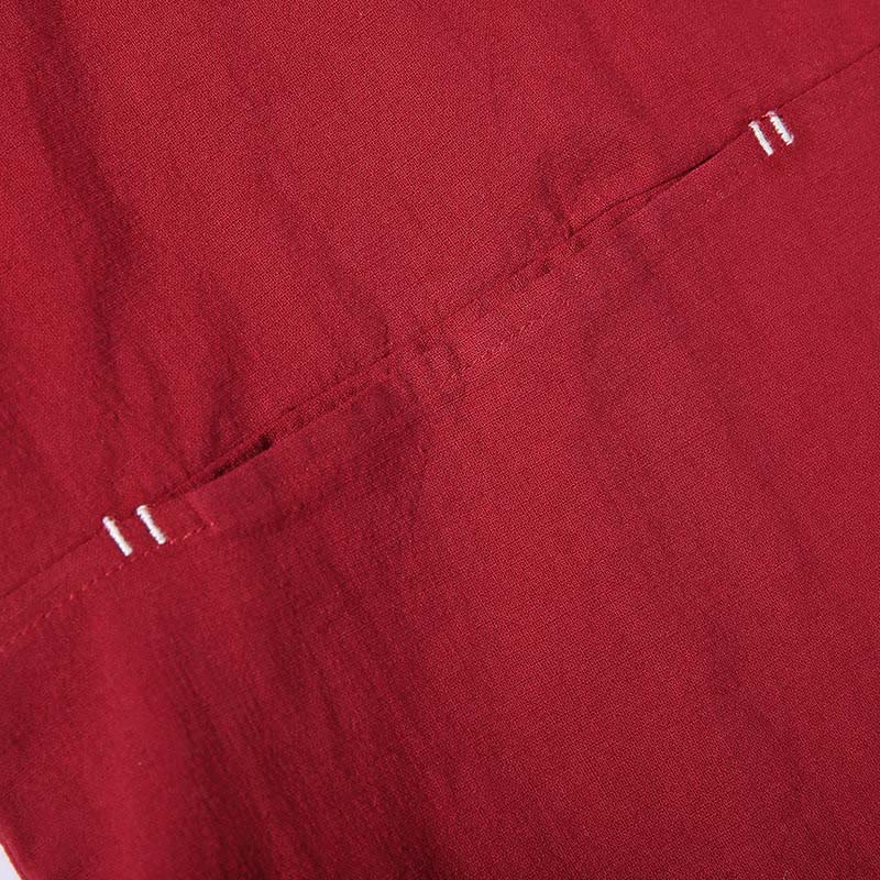 Buddha Stones無地 レースアップ 七分袖 オープンフロント ジャケット メンズ 着物 - image 9