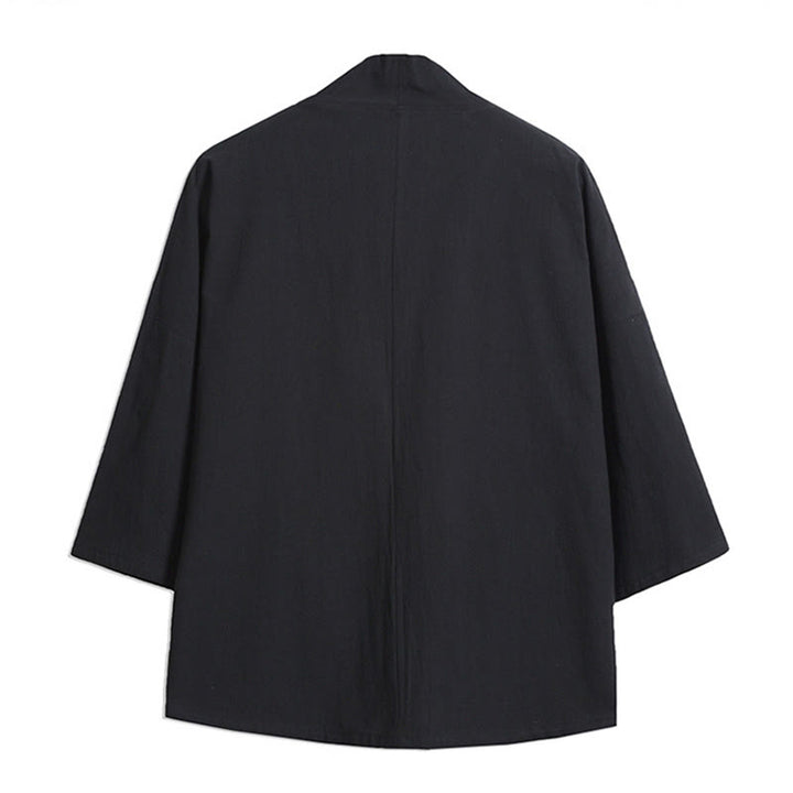 Buddha Stones白鶴 吉祥雲 刺繍 七分袖 メンズ着物 - image 3