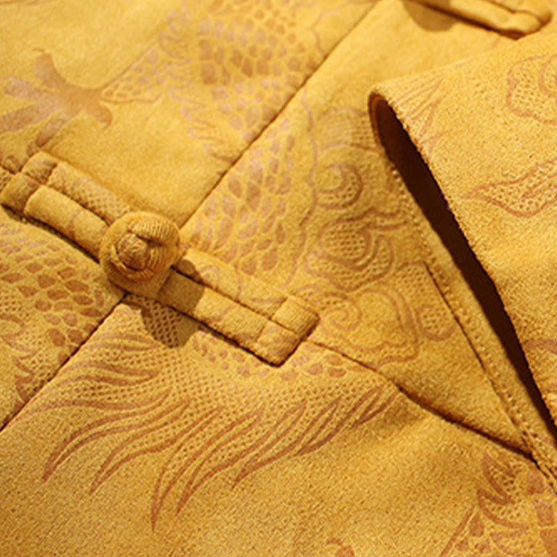 Buddha Stones竹 龍 カエルボタンデザイン 長袖 メンズジャケット - image 21