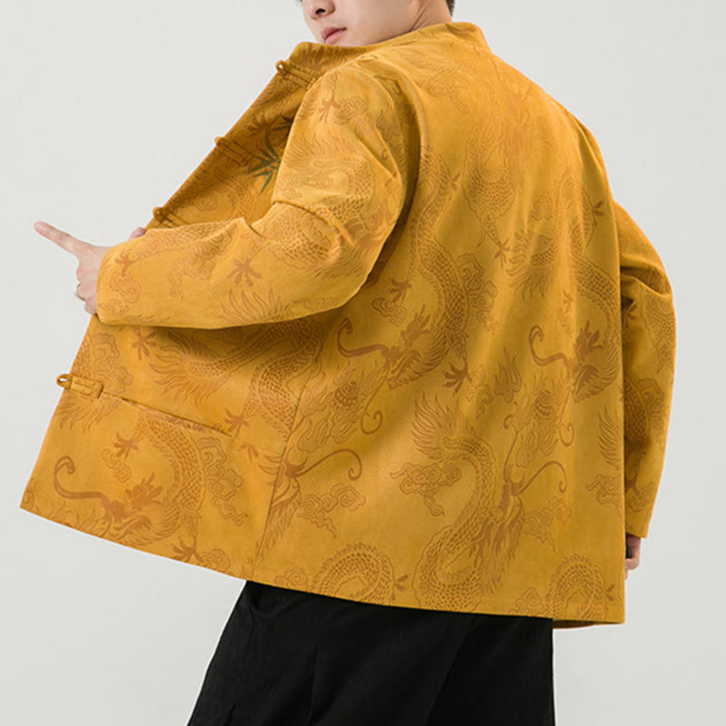 Buddha Stones竹 龍 カエルボタンデザイン 長袖 メンズジャケット - image 13