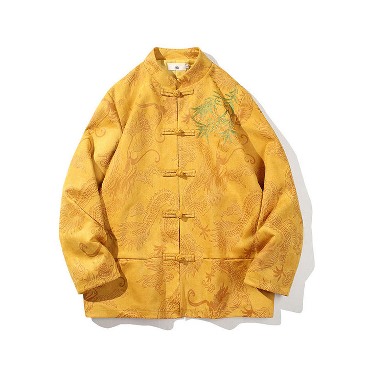 Buddha Stones竹 龍 カエルボタンデザイン 長袖 メンズジャケット - image 23