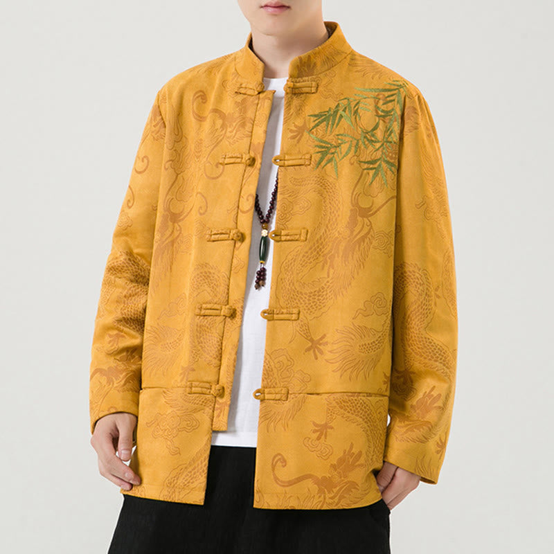 Buddha Stones竹 龍 カエルボタンデザイン 長袖 メンズジャケット - image 18