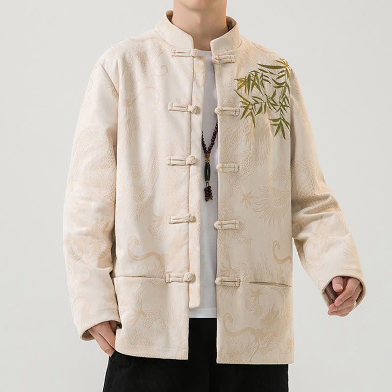 Buddha Stones竹 龍 カエルボタンデザイン 長袖 メンズジャケット - image 29