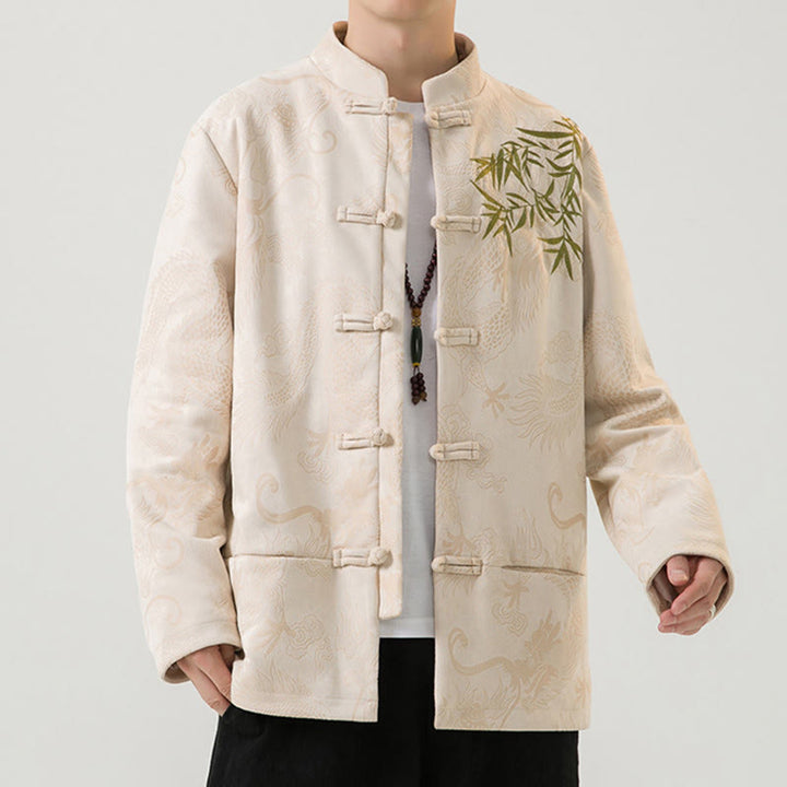 Buddha Stones竹 龍 カエルボタンデザイン 長袖 メンズジャケット - image 29