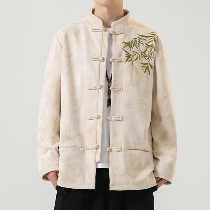 Buddha Stones竹 龍 カエルボタンデザイン 長袖 メンズジャケット - image 28