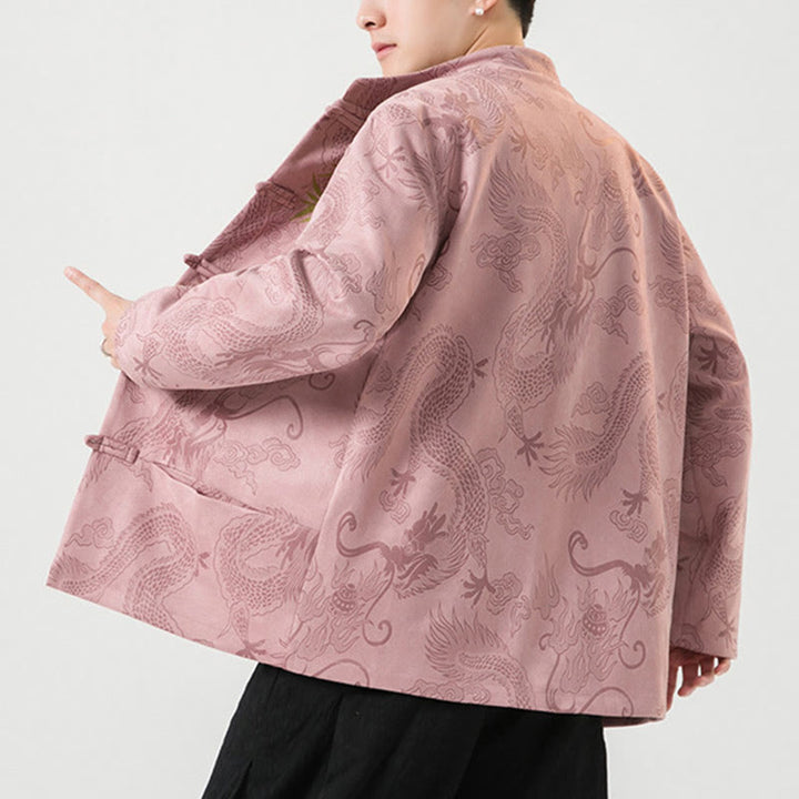 Buddha Stones竹 龍 カエルボタンデザイン 長袖 メンズジャケット - image 37