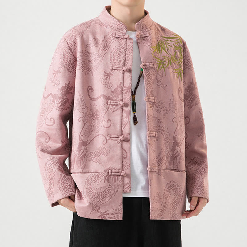 Buddha Stones竹 龍 カエルボタンデザイン 長袖 メンズジャケット - image 38