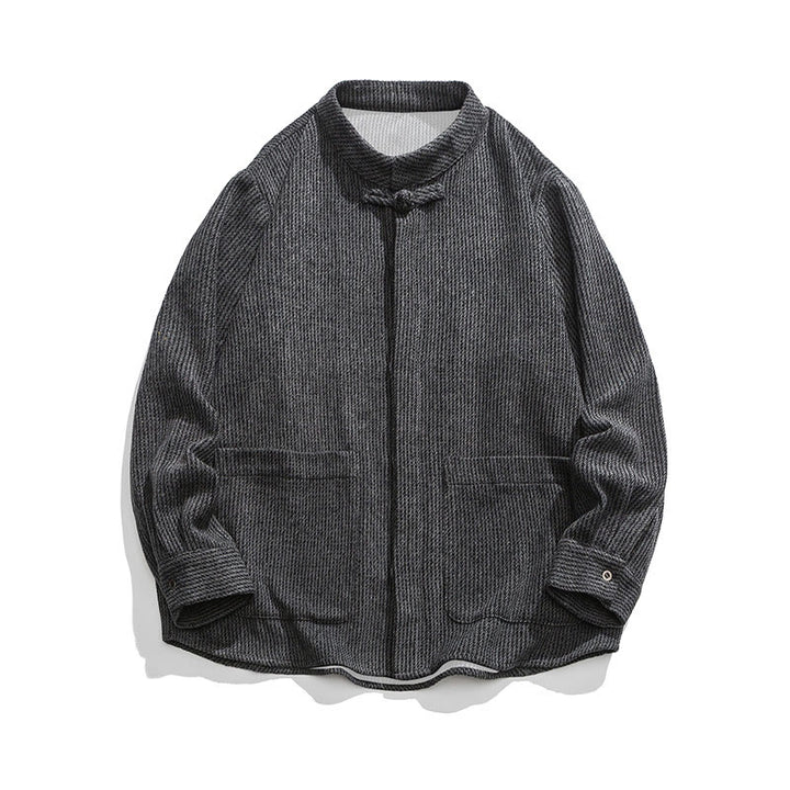 Buddha Stones無地 フロッグボタン 長袖 メンズ コットン コーデュロイ ジャケット ポケット付き - image 21