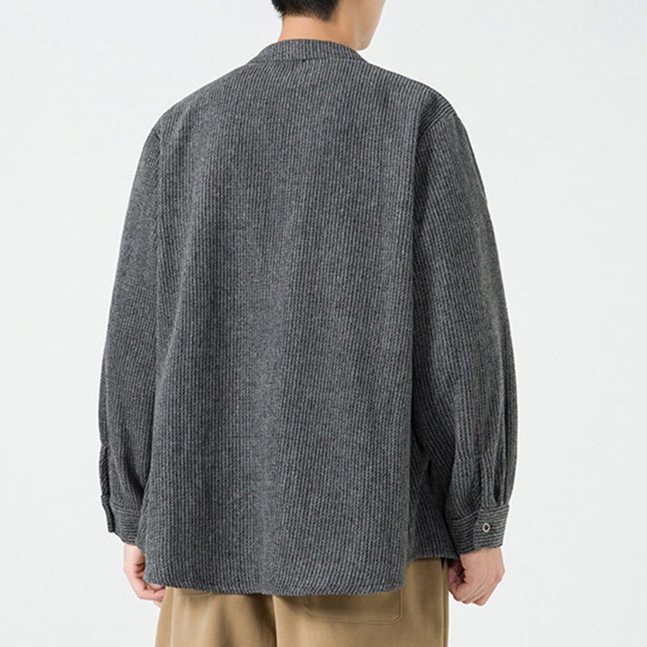 Buddha Stones無地 フロッグボタン 長袖 メンズ コットン コーデュロイ ジャケット ポケット付き - image 14