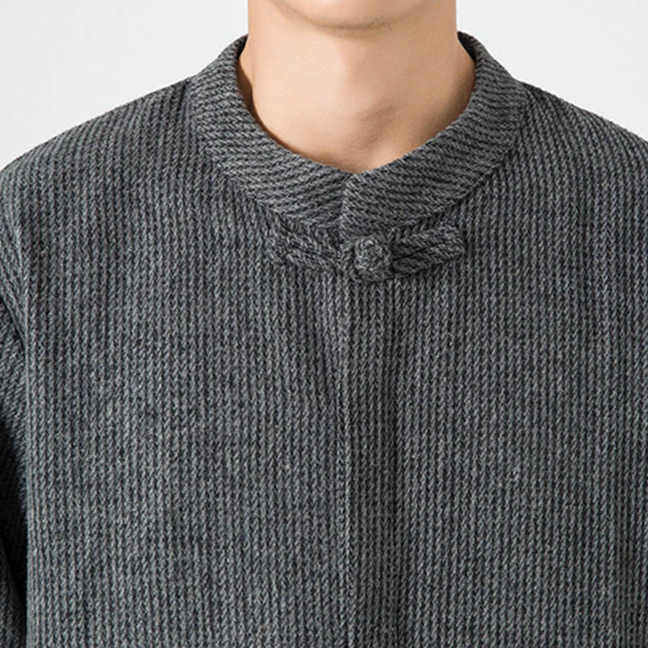 Buddha Stones無地 フロッグボタン 長袖 メンズ コットン コーデュロイ ジャケット ポケット付き - image 19