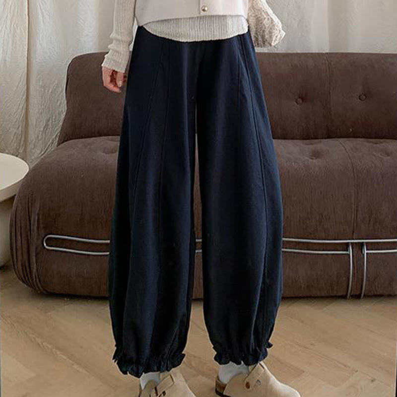 Buddha Stones無地 ドローストリング レディース バドパンツ ポケット付き - image 11