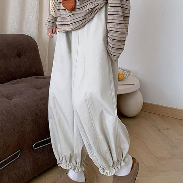 Buddha Stones無地 ドローストリング レディース バドパンツ ポケット付き - image 6