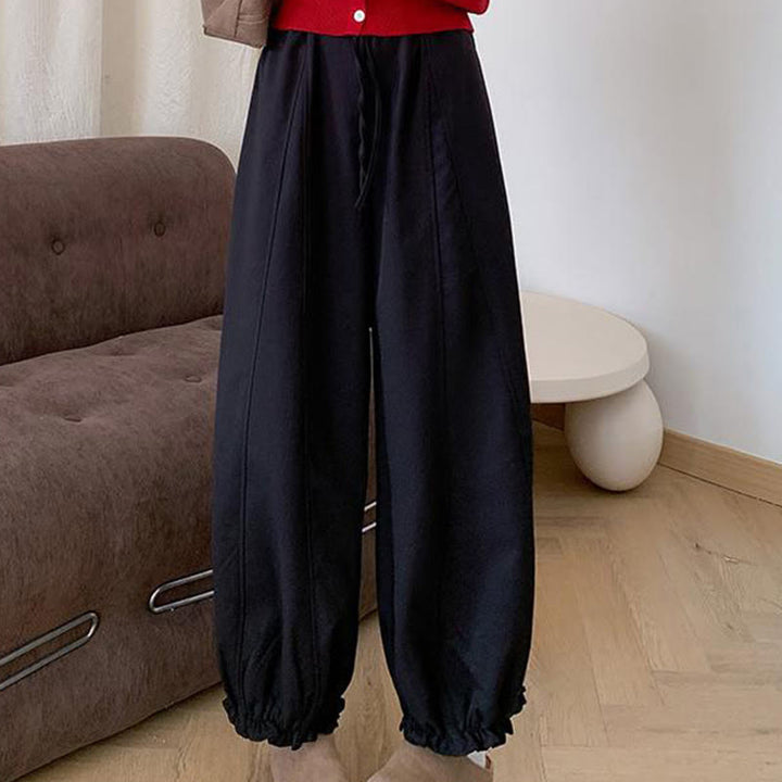 Buddha Stones無地 ドローストリング レディース バドパンツ ポケット付き - image 13