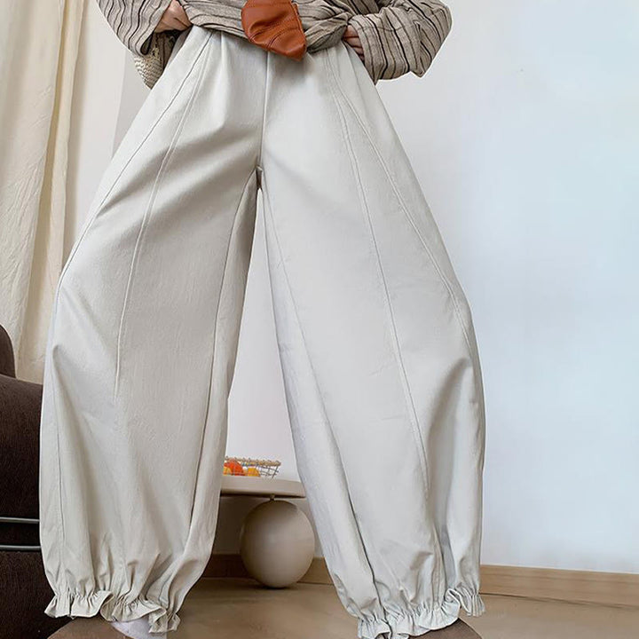 Buddha Stones無地 ドローストリング レディース バドパンツ ポケット付き - image 8