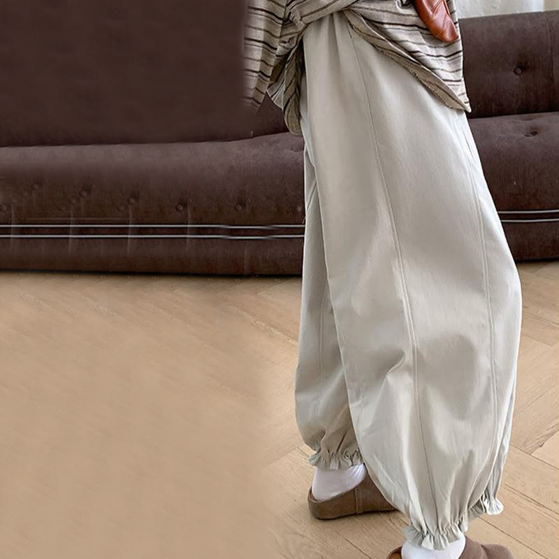 Buddha Stones無地 ドローストリング レディース バドパンツ ポケット付き - image 7