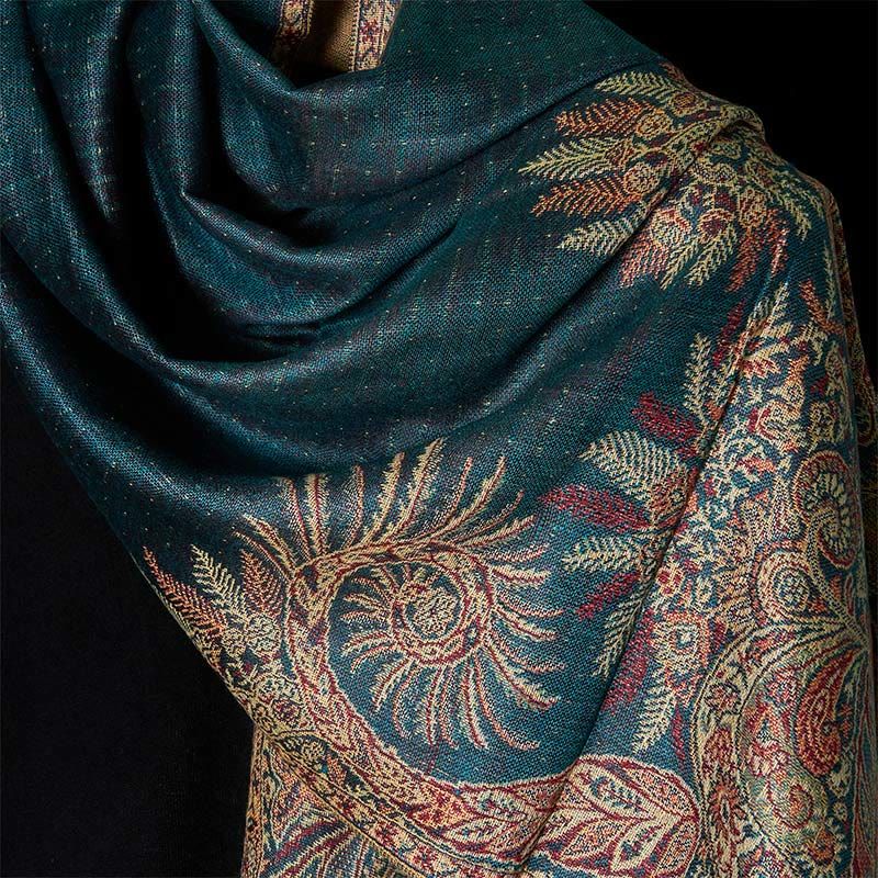 Buddha Stones春 長い葉 花柄 タッセル ソフト スカーフ ショール - image 3