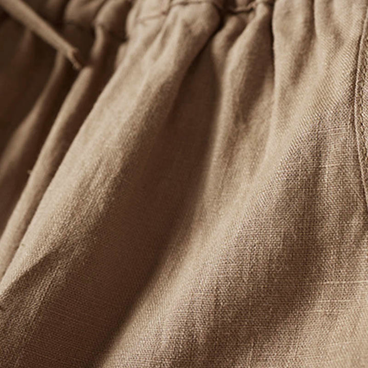 レディース ハーレムパンツ スモールフラワー刺繍 コットンリネン ポケット付き 夏用 Buddha Stones - image 7