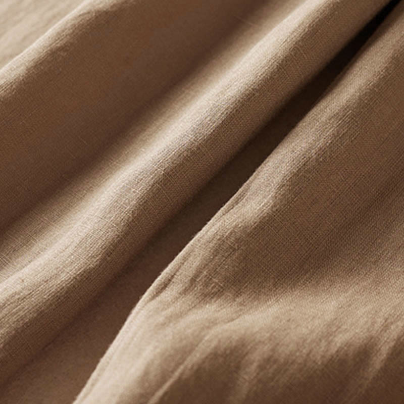 レディース ハーレムパンツ スモールフラワー刺繍 コットンリネン ポケット付き 夏用 Buddha Stones - image 6