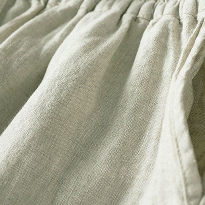 レディース ハーレムパンツ スモールフラワー刺繍 コットンリネン ポケット付き 夏用 Buddha Stones - image 27