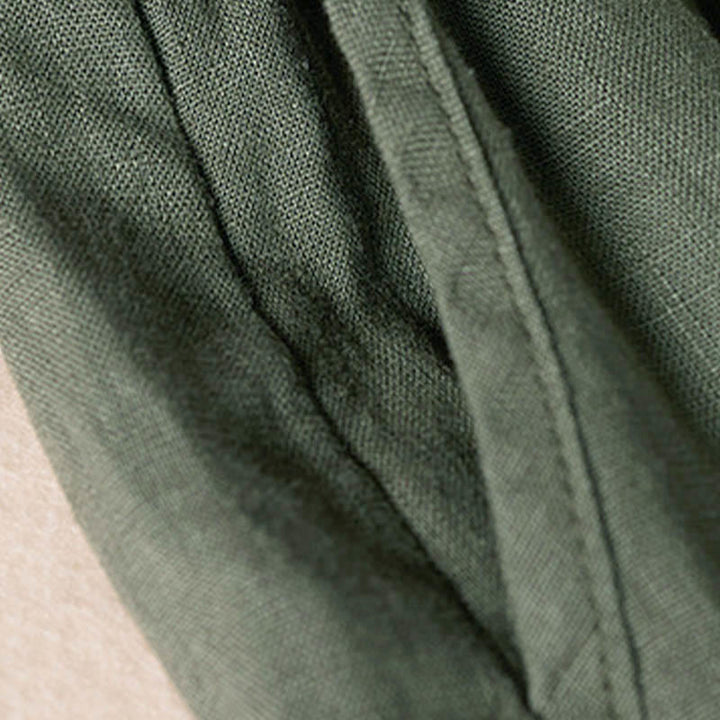 レディース ハーレムパンツ スモールフラワー刺繍 コットンリネン ポケット付き 夏用 Buddha Stones - image 33