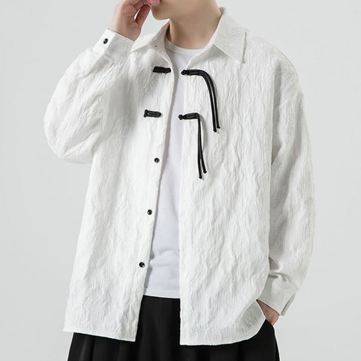 Buddha Stonesカエルボタン 葉柄 長袖 メンズ 唐装 ジャケット - image 19