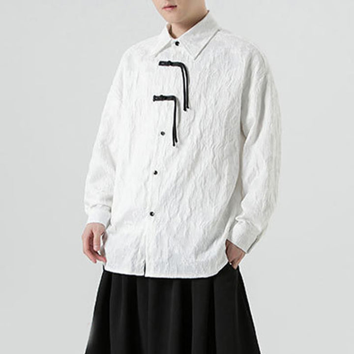 Buddha Stonesカエルボタン 葉柄 長袖 メンズ 唐装 ジャケット - image 24