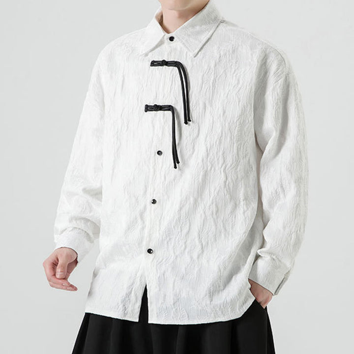 Buddha Stonesカエルボタン 葉柄 長袖 メンズ 唐装 ジャケット - image 21