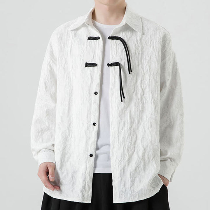 Buddha Stonesカエルボタン 葉柄 長袖 メンズ 唐装 ジャケット - image 20