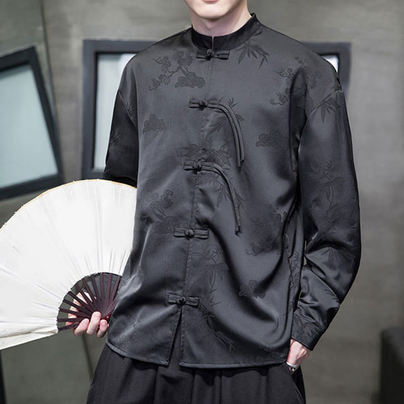 Buddha Stones無地 カエルボタンデザイン 唐装 メンズ 長袖ジャケット - image 18