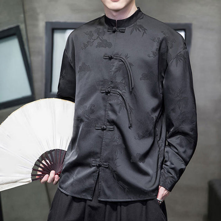 Buddha Stones無地 カエルボタンデザイン 唐装 メンズ 長袖ジャケット - image 18