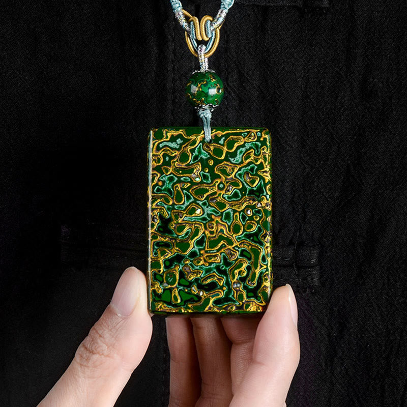 Buddha Stones手作り漆工芸 白檀 守護ペンダントネックレス - image 4