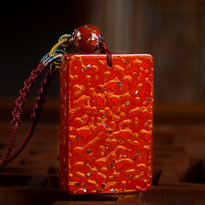 Buddha Stones手作り漆工芸 白檀 守護ペンダントネックレス - image 9