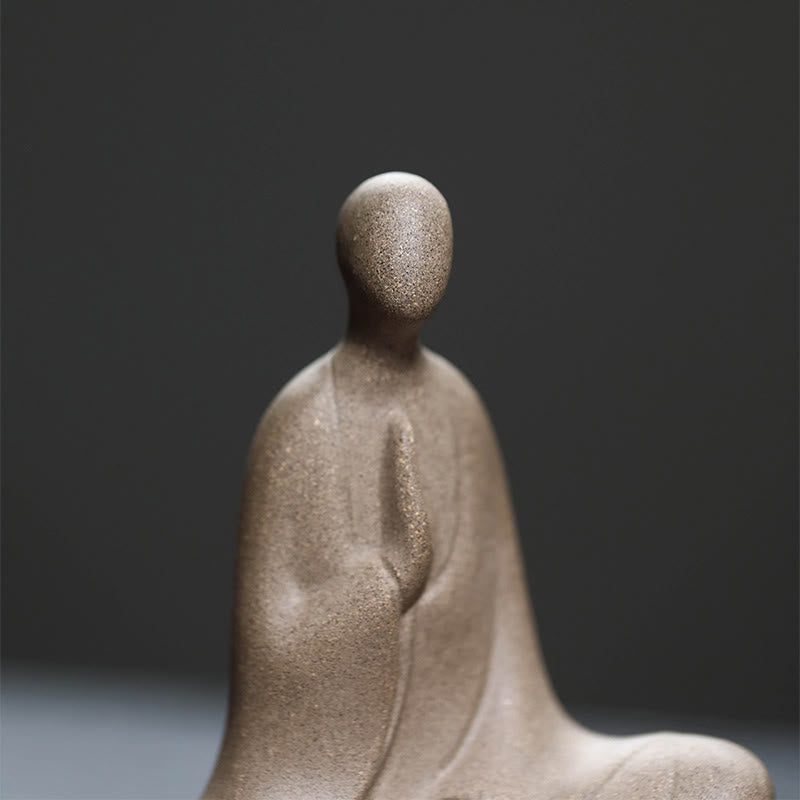 Buddha Stones無形の仏祈り 陶器 禅 室内装飾 5*2.5*5.3cm - image 3