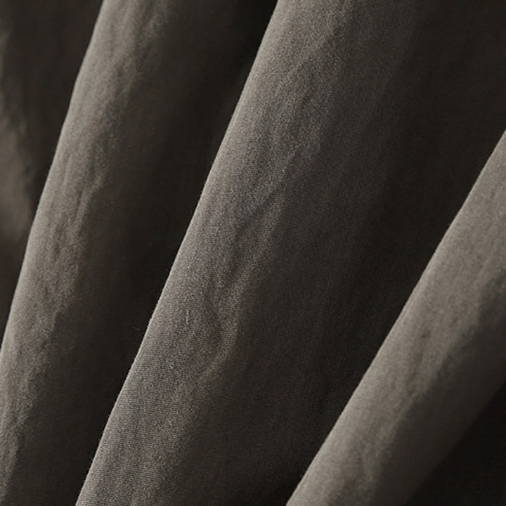 Buddha Stones秋スタンドカラー中国風フロッグボタンシンプルデザイン長袖レディースコットンシャツ - image 7