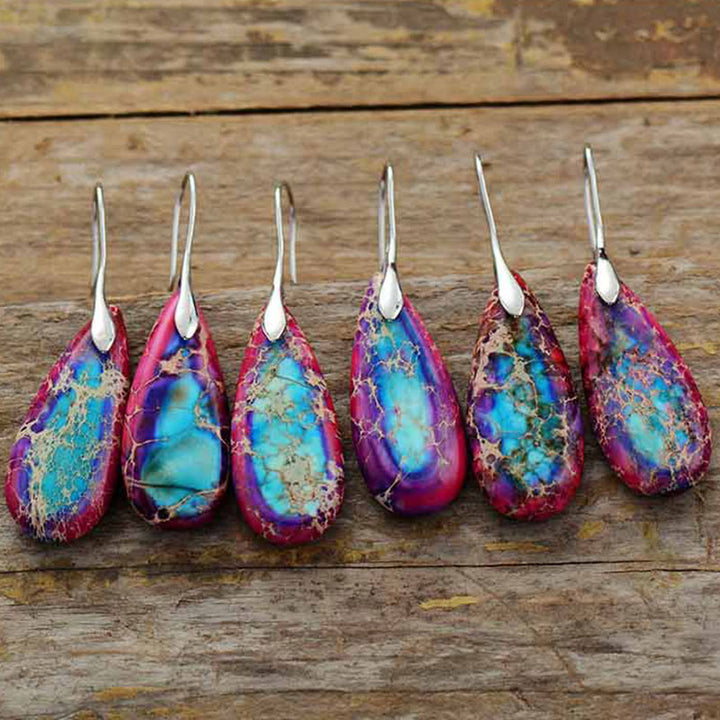 Buddha Stones皇帝石 水晶 幸福のイヤリング