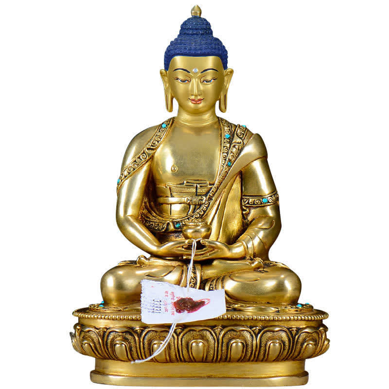 釈迦牟尼仏慈悲の銅像装飾