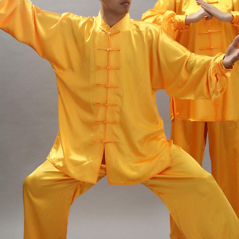 Buddha Stonesシンプルな柄 瞑想 祈り スピリチュアル 禅 太極拳 気功 練習 ユニセックス 服セット - 金 - 3XL-US/UK/AU/EUサイズ対応- 2XL - image 29