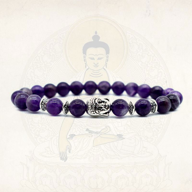 Buddha Stonesアメジストラブヒーリングブレスレット